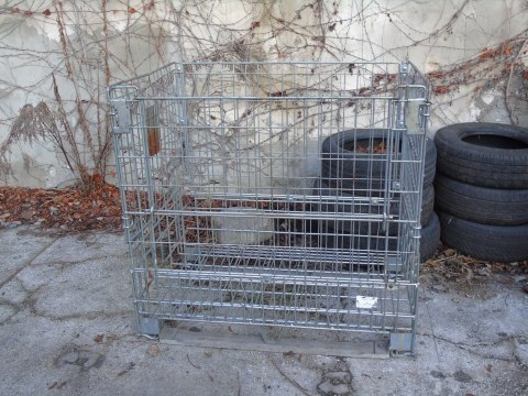 KOSZ POJEMNIK MAGAZYNOWY PALETOWY SIATKOWY KOSZ POJEMNIK MAGAZYNOWY PALETOWY SIATKOWY