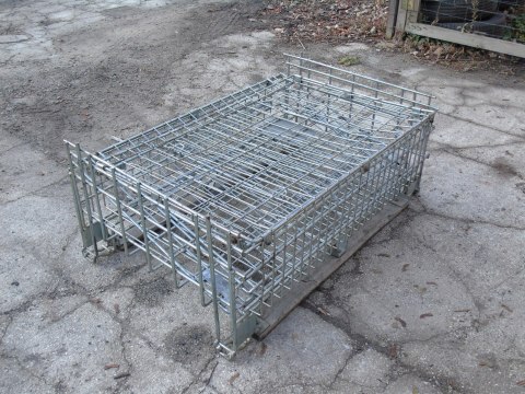 KOSZ POJEMNIK MAGAZYNOWY PALETOWY SIATKOWY KOSZ POJEMNIK MAGAZYNOWY PALETOWY SIATKOWY