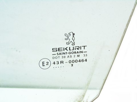 SZYBA DRZWI LEWY PRZÓD PEUGEOT 206 5D SZYBA DRZWI LEWY PRZÓD PEUGEOT 206 5D