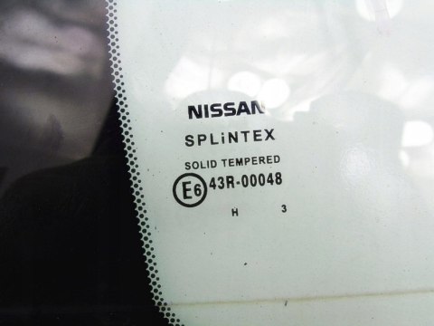 SZYBA DRZWI PRAWY TYŁ NISSAN PRIMERA P12 EU SZYBA DRZWI PRAWY TYŁ NISSAN PRIMERA P12 EU