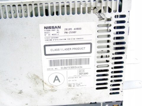 ZMIENIARKA PÓŁKA NISSAN PRIMERA P12 EU 28185-AV800 ZMIENIARKA PÓŁKA NISSAN PRIMERA P12 EU 28185-AV800