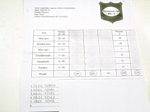 WTRYSKIWACZ 2.0 TDCI HDI 9657144580 FORD VOLVO PSA WTRYSKIWACZ 2.0 TDCI HDI 9657144580 FORD VOLVO PSA