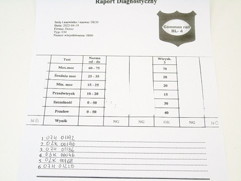 WTRYSKIWACZ 0800 3.0 CDTI VECTRA C SIGNUM 184KM WTRYSKIWACZ 0800 3.0 CDTI VECTRA C SIGNUM 184KM