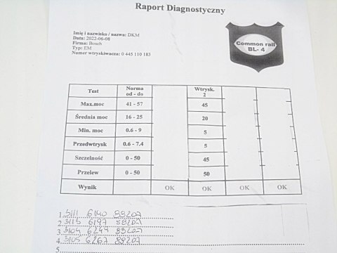 WTRYSKIWACZ 1.3 CDTI CORSA D AGILA MERIVA DOBLO WTRYSKIWACZ 1.3 CDTI CORSA D AGILA MERIVA DOBLO