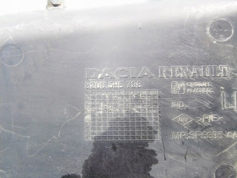 OSŁONA SILNIKA LEWA DACIA SANDERO I STEPWAY OSŁONA SILNIKA LEWA DACIA SANDERO I STEPWAY