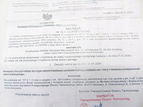 ZBIORNIK BUTLA NA GAZ LPG 41L OWALNA DO 01.26R ZBIORNIK BUTLA NA GAZ LPG 41L OWALNA DO 01.26R
