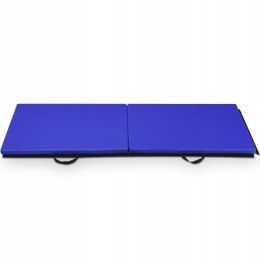 Materac gimnastyczny niebieski yoga 180 cm x 60 cm