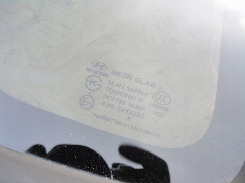 SZYBA KAROSERYJNA LEWY TYŁ HYUNDAI TUCSON I 2005 SZYBA KAROSERYJNA LEWY TYŁ HYUNDAI TUCSON I 2005