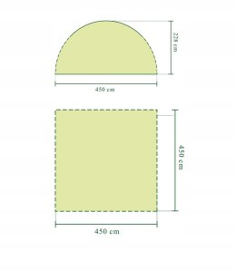 Namiot ogrodowy kemping Coleman Event Shelter 450 x 450 x 228 biało-szary