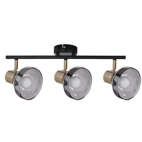 Reflektor sufitowy okrągły Activejet złoto czarny 50.5x21,5 AJE-LISA 3P E14 SKLEP Reflektor sufitowy okrągły Activejet złoto czarny 50.5x21,5 AJE-LISA 3P E14 SKLEP