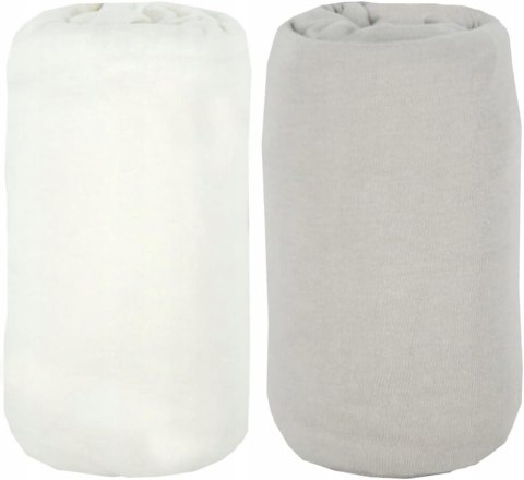 BabyCalin Bio - Zestaw 2 organicznych prześcieradeł do łóżeczka 83x50 cm BabyCalin Bio - Zestaw 2 organicznych prześcieradeł do łóżeczka 83x50 cm