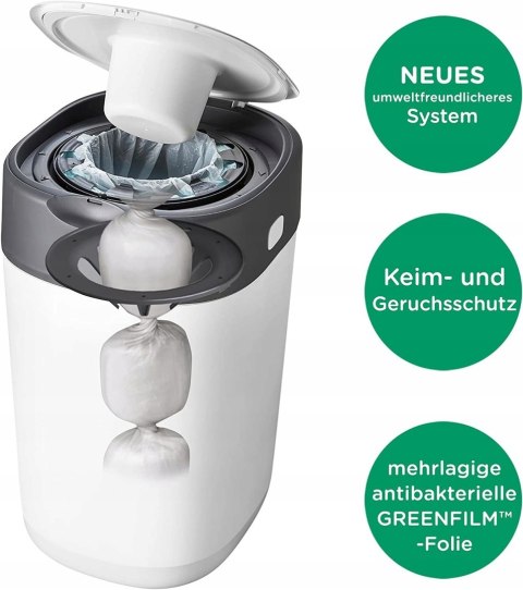 KOSZ POJEMNIK NA ZUŻYTE PIELUCHY TOMMEE TIPPEE Twist & Click BIAŁY KOSZ POJEMNIK NA ZUŻYTE PIELUCHY TOMMEE TIPPEE Twist & Click BIAŁY
