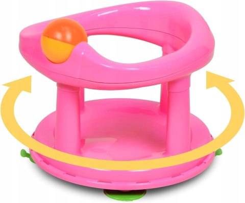 Krzesełko podstawka do kąpieli Safety 1ST różowe z piłeczką Krzesełko podstawka do kąpieli Safety 1ST różowe z piłeczką