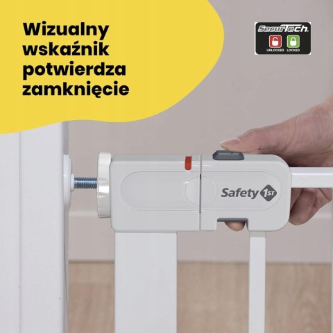 Barierka na drzwi, schody Safety 1ST rozporowa 73-80 cm biała Barierka na drzwi, schody Safety 1ST rozporowa 73-80 cm biała