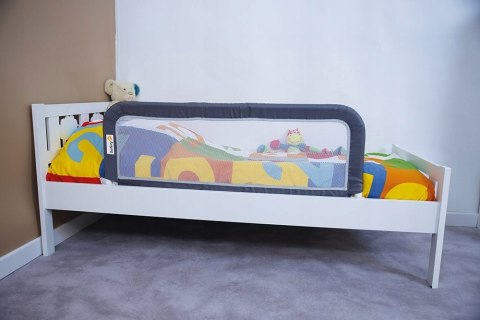 Barierka zabezpieczająca składana do łóżeczka Safety 106x42 cm ciemnoszara Barierka zabezpieczająca składana do łóżeczka Safety 106x42 cm ciemnoszara