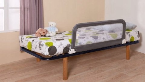 Barierka zabezpieczająca składana do łóżeczka Safety 106x42 cm ciemnoszara Barierka zabezpieczająca składana do łóżeczka Safety 106x42 cm ciemnoszara