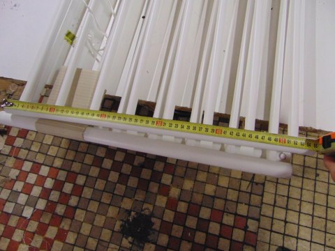 Szczelbe barierki do kojca 55x70 białe 6 sztuk Szczelbe barierki do kojca 55x70 białe 6 sztuk