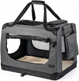Transporter dla psa Lionto czarny składana torba XL 58 x 58 x 82