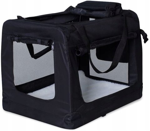 Transporter dla psa czarny torba składana M 60 cm x 42 cm x 44 cm Transporter dla psa czarny torba składana M 60 cm x 42 cm x 44 cm