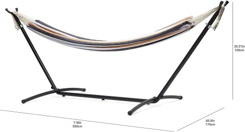 Hamak z drążkiem Amazon wielokolorowy 181 kg 330 x 170 Hamak z drążkiem Amazon wielokolorowy 181 kg 330 x 170