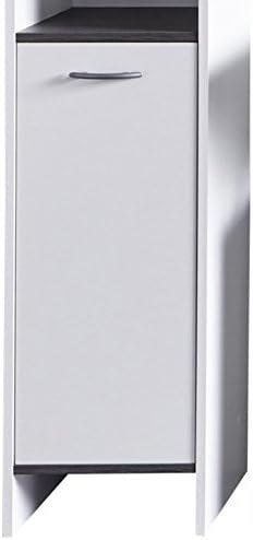 Regał Trendteam SAN DIEGO 32 cm x 180 cm x 28 cm biały Regał Trendteam SAN DIEGO 32 cm x 180 cm x 28 cm biały