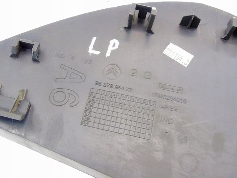 ZAŚLEPKA OSŁONA DESKI ROZDZIELCZEJ LEWA CITROEN C2 VTR 2005 9637996477 ZAŚLEPKA OSŁONA DESKI ROZDZIELCZEJ LEWA CITROEN C2 VTR 2005 9637996477