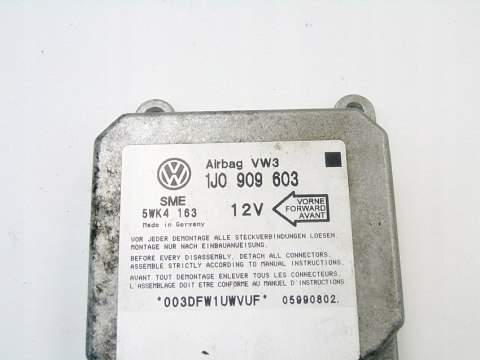 STEROWNIK MODUŁ PODUSZEK AIRBAG VOLKSWAGEN LUPO I AROSA 1J0909603 5WK4163 STEROWNIK MODUŁ PODUSZEK AIRBAG VOLKSWAGEN LUPO I AROSA 1J0909603 5WK4163