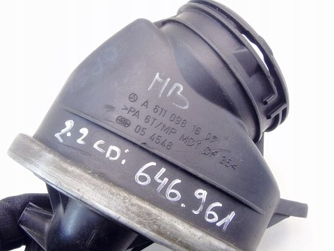 TŁUMIK SZMERÓW RURA TURBOSPRĘŻARKI 2.2 2.7 CDI W211 S211 A6110981607 TŁUMIK SZMERÓW RURA TURBOSPRĘŻARKI 2.2 2.7 CDI W211 S211 A6110981607