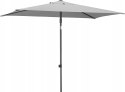 Parasol ogrodowy Sevilla srebrnoszary prostokątny 240 x 140 cm uchylny