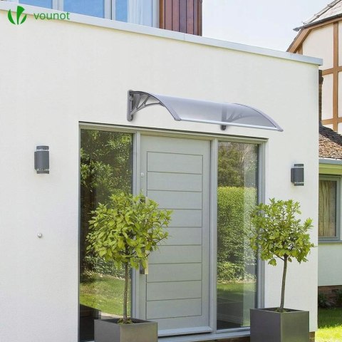 Daszek nad drzwi balkon Vounot 80 cm x 120 cm zasadzenie dach Daszek nad drzwi balkon Vounot 80 cm x 120 cm zasadzenie dach