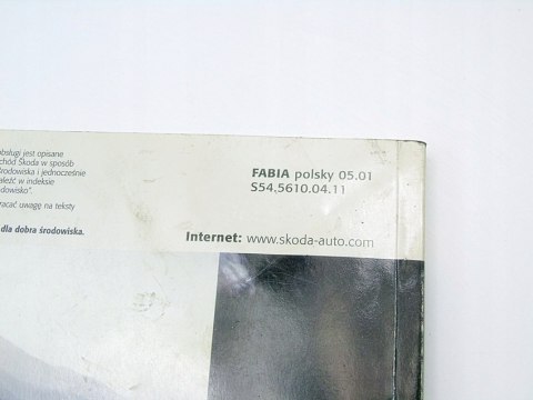 INSTRUKCJA OBSŁUGI POLSKA SKODA FABIA I INSTRUKCJA OBSŁUGI POLSKA SKODA FABIA I