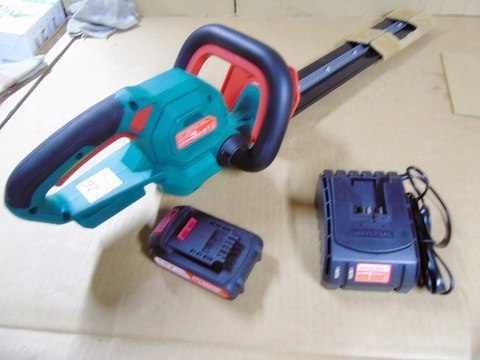Nożyce elektryczne akumulatorowe do żywopłotu HYECHO 45 cm 18 V akumulator Nożyce elektryczne akumulatorowe do żywopłotu HYECHO 45 cm 18 V akumulator