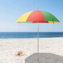 Parasol plażowy przeciwsłoneczny Jemidi 130 cm wielokolorowy przenośny 2w1