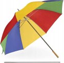 Parasol plażowy przeciwsłoneczny Jemidi 130 cm wielokolorowy przenośny 2w1