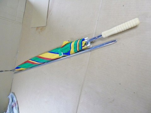 Parasol plażowy przeciwsłoneczny Jemidi 130 cm wielokolorowy przenośny 2w1 Parasol plażowy przeciwsłoneczny Jemidi 130 cm wielokolorowy przenośny 2w1