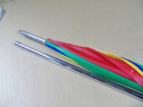Parasol plażowy przeciwsłoneczny Jemidi 130 cm wielokolorowy przenośny 2w1 Parasol plażowy przeciwsłoneczny Jemidi 130 cm wielokolorowy przenośny 2w1