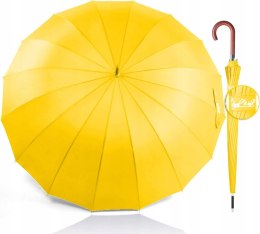 ROYAL WALK parasol długi żółty XL z pokrowcem żółty 120 cm