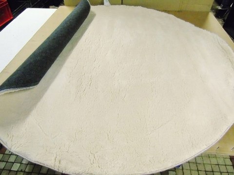 Dywan do salonu Mia's Teppiche Olivia z krótkim włosiem 120cm okrągły beż Dywan do salonu Mia's Teppiche Olivia z krótkim włosiem 120cm okrągły beż