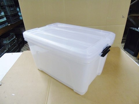 Iris Ohyama Plastikowe pudełka do przechowywania z pokrywą 2x 45l Iris Ohyama Plastikowe pudełka do przechowywania z pokrywą 2x 45l