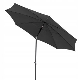 Parasol klasyczny Doppler szary 200 x 236 uchylny z ręcznym otwieraniem