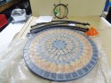 Stół SIENA GARDEN Prato okrągły 60x71cm mozaika blat stołu ceramika