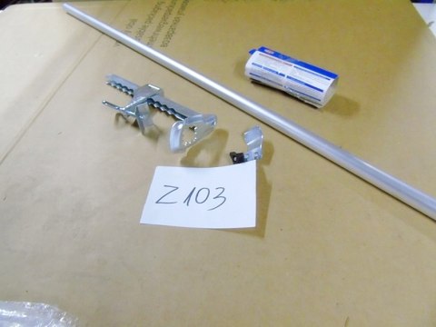 Zacisk do mocowania siatki dla kota Trixie 4412 jedna rurka Zacisk do mocowania siatki dla kota Trixie 4412 jedna rurka