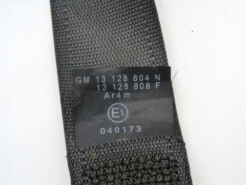 PAS BEZPIECZEŃSTWA LEWY TYŁ OPEL CORSA C 3D 2003-2009 13128804 13128808 PAS BEZPIECZEŃSTWA LEWY TYŁ OPEL CORSA C 3D 2003-2009 13128804 13128808