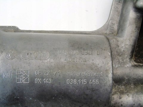 OBUDOWA FILTRA OLEJU 1.9 TDI PASSAT B5 AUDI A4 B5 A6 GOLF 4 BORA I OBUDOWA FILTRA OLEJU 1.9 TDI PASSAT B5 AUDI A4 B5 A6 GOLF 4 BORA I