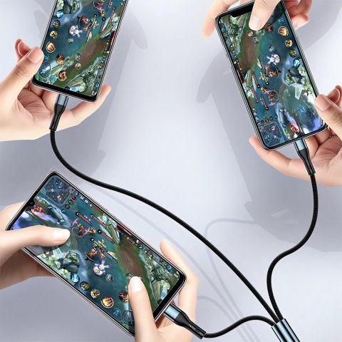 UNIWERSALNY KABEL PRZEWÓD USB 3W1 LIGHTNING MICRO-USB USB C 120CM DO IPHONE UNIWERSALNY KABEL PRZEWÓD USB 3W1 LIGHTNING MICRO-USB USB C 120CM DO IPHONE