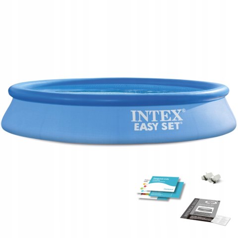 Intex Easy Set Basen rozporowy okrągły niebieski 305 x 305 cm Intex Easy Set Basen rozporowy okrągły niebieski 305 x 305 cm