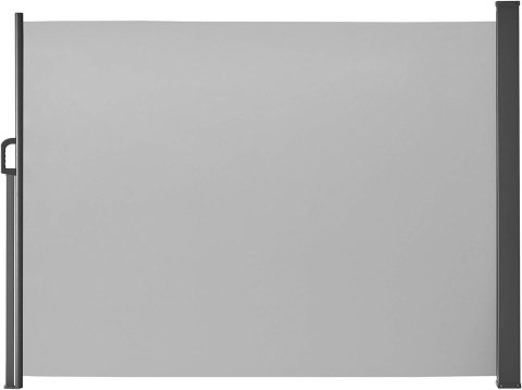 Markiza boczna 300 x 9 x 160 cm jasnoszara przesłona balokon ogród Markiza boczna 300 x 9 x 160 cm jasnoszara przesłona balokon ogród