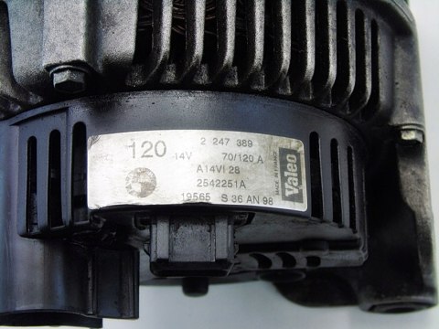 ALTERNATORA 120A 3.0 D E39 E46 E38 BMW 330D 530D X5 730D E53 2247389 ALTERNATORA 120A 3.0 D E39 E46 E38 BMW 330D 530D X5 730D E53 2247389
