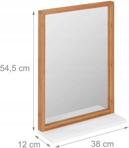 Lustro ścienne Relaxdays prostokąt 380 x 545 mm