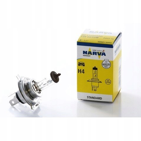 Żarówka H4 60/55W 12V NARVA 488813000 Żarówka H4 60/55W 12V NARVA 488813000